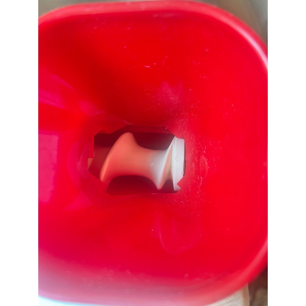 Pedrini Lillo Manual Meat Grinder Pasta Maker Red Plastic Italy Removable Handle - Picture 7 of 15